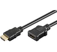 Goobay HDMI High Speed Extension Cable with Ethernet (4K @ 60Hz) / Male to Female Cable/UHD-HDMI Extender for PS5 / Xbox/Laptop/Monitor etc. / 1 Metre - 61307