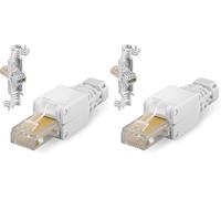 Goobay Intellinet RJ45 Modular Plug, Toolless Connector, Cat5/5e/6, 22-26 AWG Solid and Stranded UTP Cables (Pack of 2)