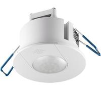 goobay Motion Detector Compact White, Flush-mounted ceiling mounting, cabinet lighting, 360° PIR LED lamp, 8 m range, smart lighting, LED and night light suitable, IP20, indoor 79598