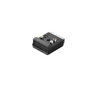 Goobay Pass-Through SCART Adapter (21-Pin) 3 X RCA + S-Video Black