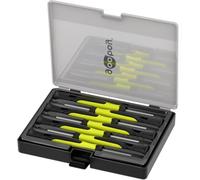 goobay Precision Screwdriver Set 7 Pieces - Magnetic & Ergonomic; Precision Mechanic Tool for Electronics, Watchmakers & Model Making - Chrome Vanadium Steel, with Storage Box - 77837
