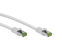 Goobay RJ45 Patchkabel mit CAT 8.1 S/FTP Rohkabel 10m, weiß