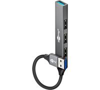 Slim 4-Port USB-Hub, USB-A auf USB-A, 5 Gbit/s - 74456