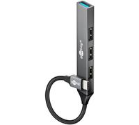 Slim 4-Port USB-Hub, USB-C™ auf USB-A, 5 Gbit/s - 74457