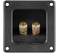 Goobay Speaker Connection Terminal 75.9 X 75.9 Mm With Metal Caps