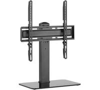goobay TV Stand & Holder - for 32 to 55 Inch Flat Screen & Curved TVs & Monitors, 40 kg Load Capacity, 35° Swivel, 3 Level Height Adjustable Bracket, with Cable Management - 78771 Black