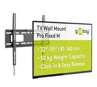 goobay TV Wall Mount Fixed 32-55 Inch Ultra-Slim 20.5 mm VESA 600x400 Up to 50 kg - Basic FIXED M - 49890