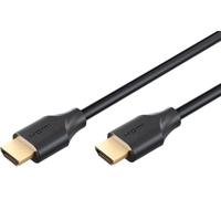 Goobay Ultra96 Gbit/s HDMI 2.2 Kabel, 16K@60Hz, 8K@240Hz, 2 m, PVC, black | Ultra96 HDMI cable with 96 Gbps, 16K@60Hz, Dynamic HDR, VRR, eARC and HDMI 2.2.