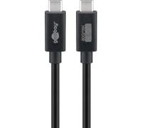 Goobay - USB-C Fast Charging Cable, USB4 Version 2.0, 240W, 80Gbps, Power Delivery, Thunderbolt 4/3, Fast Data Transmission, Compatible with iPhone 15 Pro/Max, MacBook Pro/Air, iPad, 74376