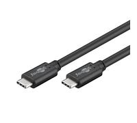 Goobay USB-C (TM) 3.1 Generation 1 Cable, Black, USB-C (TM) 3.1 Generation 1 Cable, 1.5 m - USB-C(TM) Male > USB-C(TM) Male
