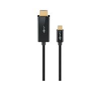 Goobay USB C to HDMI 2.0 Cable - Gold-Plated Connectors, Ultra HD Resolutions up to 4K @ 60 Hz, USB-C Adapter to HDMI for Laptop, PS5, Xbox, Apple TV 4K, TV Accessories - 1 m - 75696