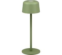 goobay Wireless LED Table Lamp 25 cm, 3 Brightness Levels, Touch Control, 150 lm, 3000 K, Warm White, Battery Life up to 12 Hours, IP44, Metal housing, incl. USB-C Charging Cable - Green, 77677