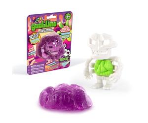 Gooblins, Stretch and squeeze the slime & build your skeleton from the bones (2 forms!)! Six out of this world stretchy Gooblin characters! mystery surprise inside each Gooblin.