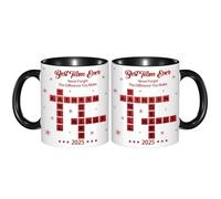 GOOBRRL Personalized Best Team Ever Mug Custom Team Names Puzzle Coffee Mug Crossword Puzzle Coffee Cup Crossword Ceramic Cup Appreciation Gift for Coworkers Colleagues Christmas Birthday,01