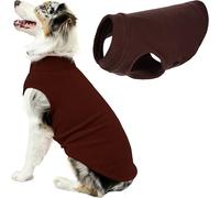 Gooby Brown Stretch Fleece Dog Jumper Size 5XL Warm Jumper for Small Dogs and Boys