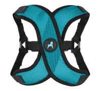 Gooby Comfort X Step in Lite Dog Harness - Choke Free, Escape Free with Light Breathable Mesh - Dog Harness for Small and Medium Breeds - Quick Release Buckle, Metal D-Rings - Turquoise, Small