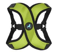 Gooby Comfort X Step in Lite Dog Harness - Choke Free, Escape Free with Light Breathable Mesh - Step in Dog Harness for Small Dogs Only - Quick Release Buckle, Metal D-Rings - Green, Medium