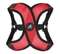 Gooby Comfort X Step in Lite Dog Harness - Choke Free, Escape Free with Light Breathable Mesh - Step in Dog Harness for Small Dogs Only - Quick Release Buckle, Metal D-Rings - Red, Small