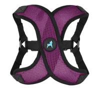Gooby Comfort X Step in Lite Dog Harness - Choke Free, Escape Free with Light Breathable Mesh - Step in Dog Harness for Small and Medium Dogs - Quick Release Buckle, Metal D-Rings - Purple, Small