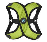 Gooby Comfort X Step in Lite Dog Harness - Choke Free, Escape Free with Light Breathable Mesh - Step in Dog Harness for Small Dogs Only - Quick Release Buckle, Metal D-Rings - Green, Large
