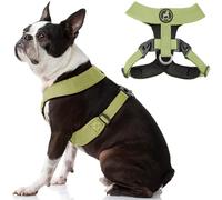 Gooby Dog Harness - Green, Large - Comfort X Harness Dual Snap Rotational Buckles with Patented Choke-Free X Frame - Perfect on The Go No Pull Harness for Small Dogs for Indoor and Outdoor Use