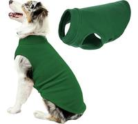 Gooby Dog Jumper Stretch Fleece Forest Green Size 4XL Warm Fleece Dog Coat Winter Clothes for Small Dogs and Boys Dog Sweater for Small Dogs to Large Dogs