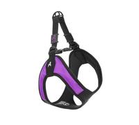 Gooby Escape Free Easy Fit Harness - Purple, X-Small - No Pull Step-in Patented Dog Harness With Quick Release Buckle - Perfect on the Go for Small or Medium Dogs