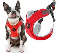 Gooby Escape Free Memory Foam Harness - Red, Small - No Pull Step-in Small Dog Harness with Four Point Adjustment - Perfect on The Go Dog Harness for Medium Dogs No Pull and Small Dogs