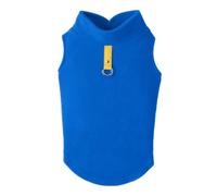 Gooby Every Day Fleece Cold Weather Vest for Small Dogs, Large, Deep Blue