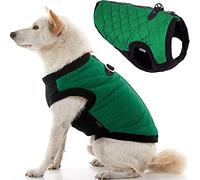Gooby Fashion Winter Dog Vest - X-Large Green - Warm Zip Up Bomber with Dual D-Rings - Water Resistant Small & Medium Dog Sweater