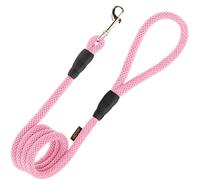 Gooby Mesh Leash - Pink, 4 FT - Breathable Mesh 4 Foot Leash for Small Dogs with Bolt Snap Clasp - On The Go Dog Leashes for Small, Medium, and Large Dogs