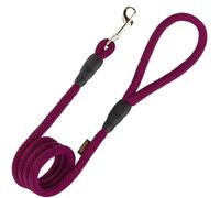 Gooby Mesh Leash - Purple, 4 FT - Breathable Mesh 4 Foot Leash for Small Dogs with Bolt Snap Clasp - On The Go Dog Leashes for Small, Medium, and Large Dogs