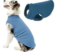 Gooby Stretch Fleece Pull Over Cold Weather Dog Vest, 5X-Large, Steel Blue