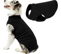 Gooby Stretch Fleece Pull Over Cold Weather Dog Vest, 6X-Large, Black