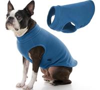Gooby Stretch Fleece Pull Over Cold Weather Dog Vest, Large, Steel Blue