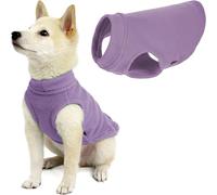 Gooby Stretch Fleece Pull Over Cold Weather Dog Vest, Medium, Lavender