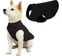 Gooby Stretch Fleece Pull Over Cold Weather Dog Vest, Small, Black