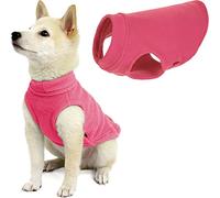 Gooby Stretch Fleece Pull Over Cold Weather Dog Vest, Small, Pink
