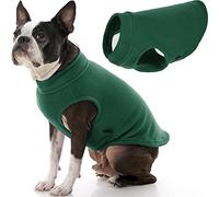 Gooby - Stretch fleece vest pullover fleece vest jacket sweater for dogs forest green L