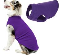 Gooby - Stretch fleece vest, pullover fleece vest jacket sweater for dogs, purple, 3X-large length (20.5 inches)