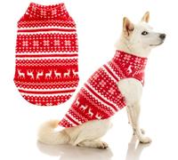 Gooby - Stretch Fleece Vest, Pullover Fleece Vest Jacket Sweater for Dogs, Reindeer Red, 6X-Large