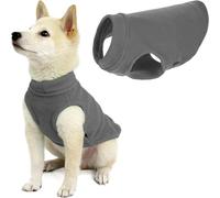 Gooby - Stretch Fleece Vest Sweater Fleece Vest Jacket Jumper for Dogs Grey XS