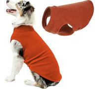 Gooby - Stretch Fleece Vest Sweater Fleece Vest Jacket Jumper for Dogs Pumpkin Size 5XL (24.5")