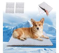 GooCare 2 in 1 Cooling Pet Pad with Removable Gel Liner, Leak-Proof, Machine Washable and Non-Slip, for Small Dogs and Cats, for Cages, Car, Indoor and Outdoor, 40.6