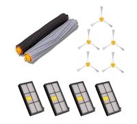 Good 1 Set Tangle-Free Debris Extractor + 4 Hepa Filter + 5 Side Brush Compatible With IRobot Roomba 800 900 Series 870 880 980