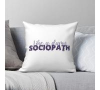 Good 4 U Like A Damn Sociopath Square Pillowcase Polyester Linen Velvet Pattern Zip Decor Throw Pillow Case Sofa Cushion Cover