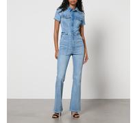 Good American Fit For Success Bootcut Denim Jumpsuit - S