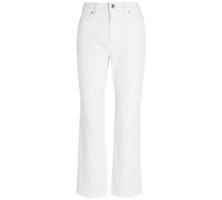 Good American Good Icon Pearl-embellished Straight-leg Jeans - White - 26 (W26 / UK8 / S)