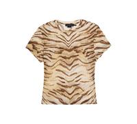 Good American Tiger-print Stretch-mesh T-shirt - Multicoloured - L (UK14 / L)