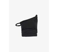 Good American Womens Black001 Twist-strap Asymmetric Stretch-jersey Top L